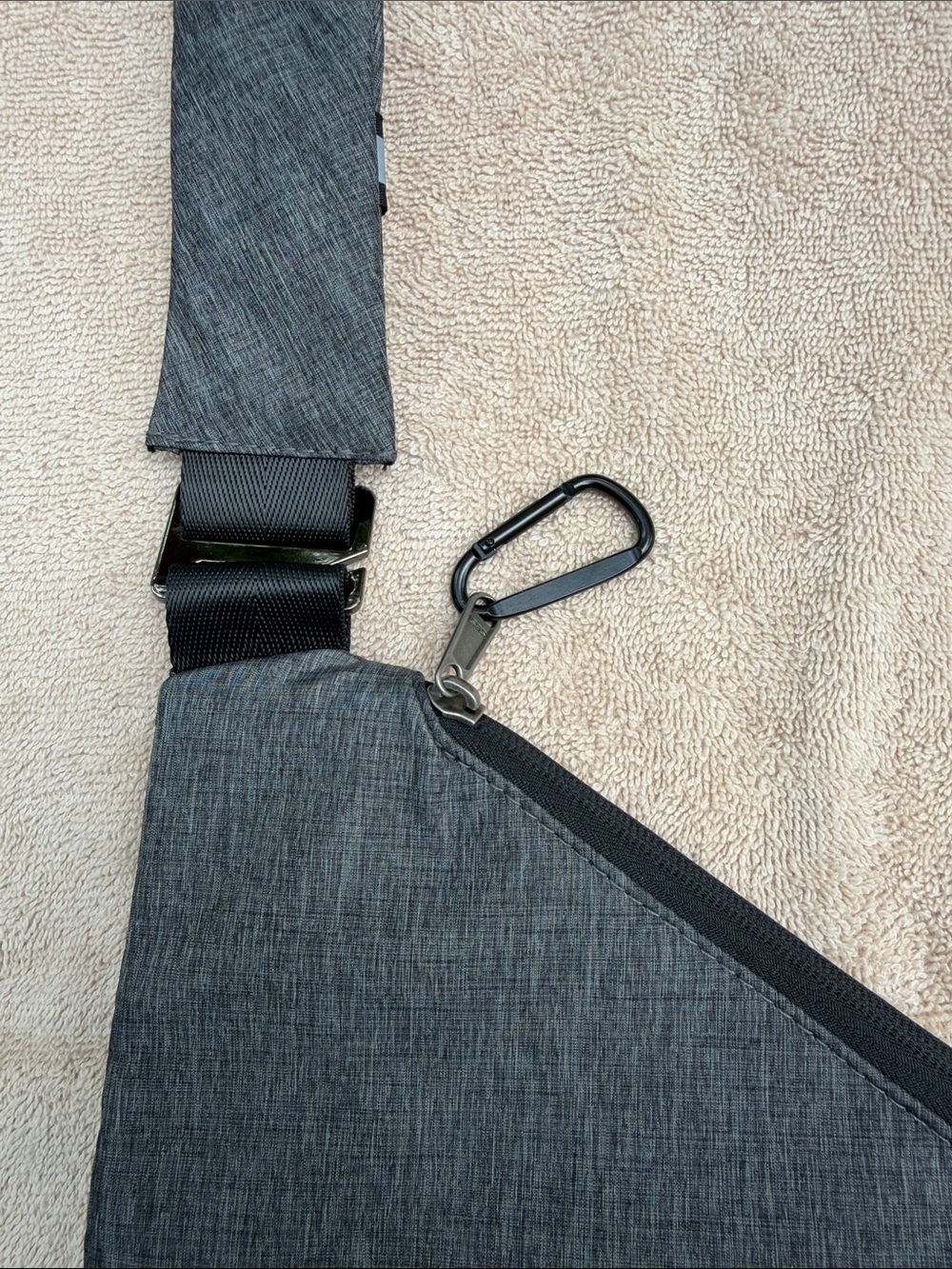 Wander Plus Charcoal Gray Sling Belt Bag - Picture 5 of 7